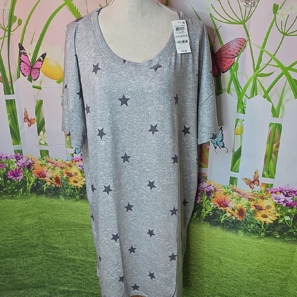 Jenni Gray Star Nightgown XXL
